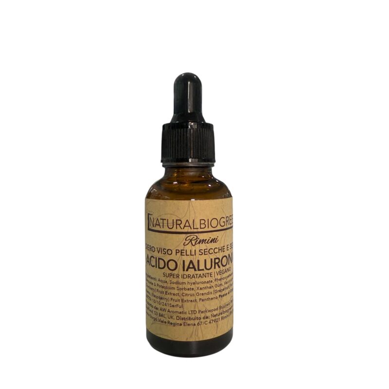 Naturalbiogreen Siero Viso Acido Ialuronico Vegano 30 ml
