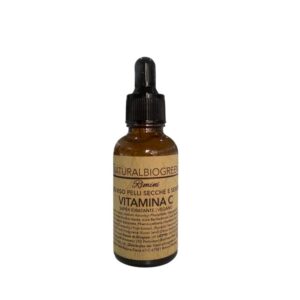 Naturalbiogreen Siero Viso VITAMINA C Per Pelli Secche e Sensibili Vegan 30 ml