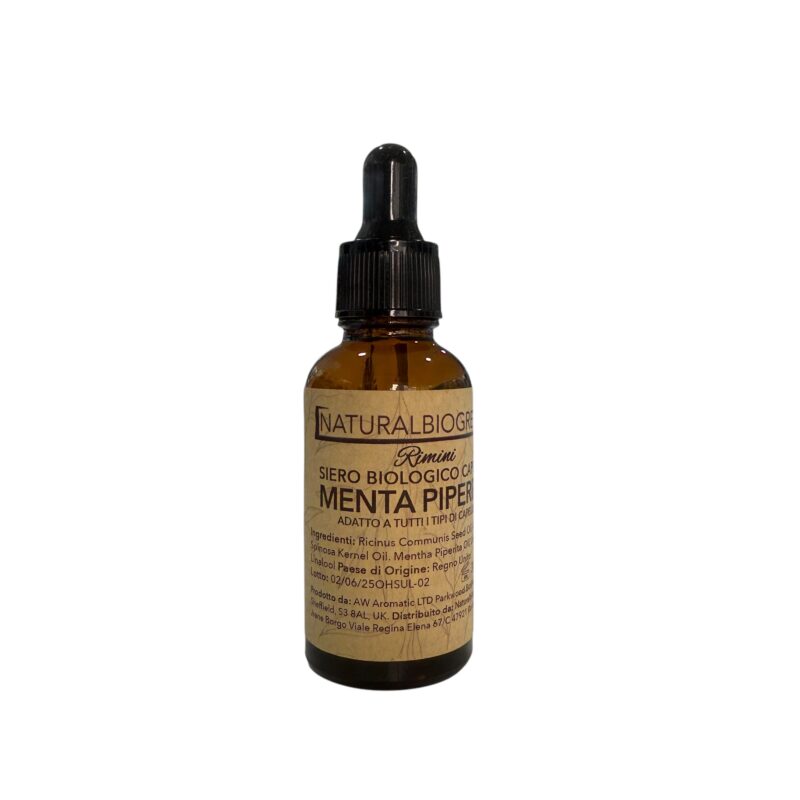 Naturalbiogreen Siero Biologico per Capelli alla Menta Piperita 30 ml