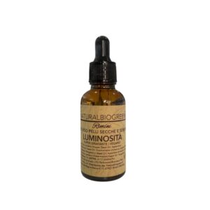 Naturalbiogreen Siero Viso LUMINOSITÀ per pelli Secche e Sensibili Vegan 30 ml
