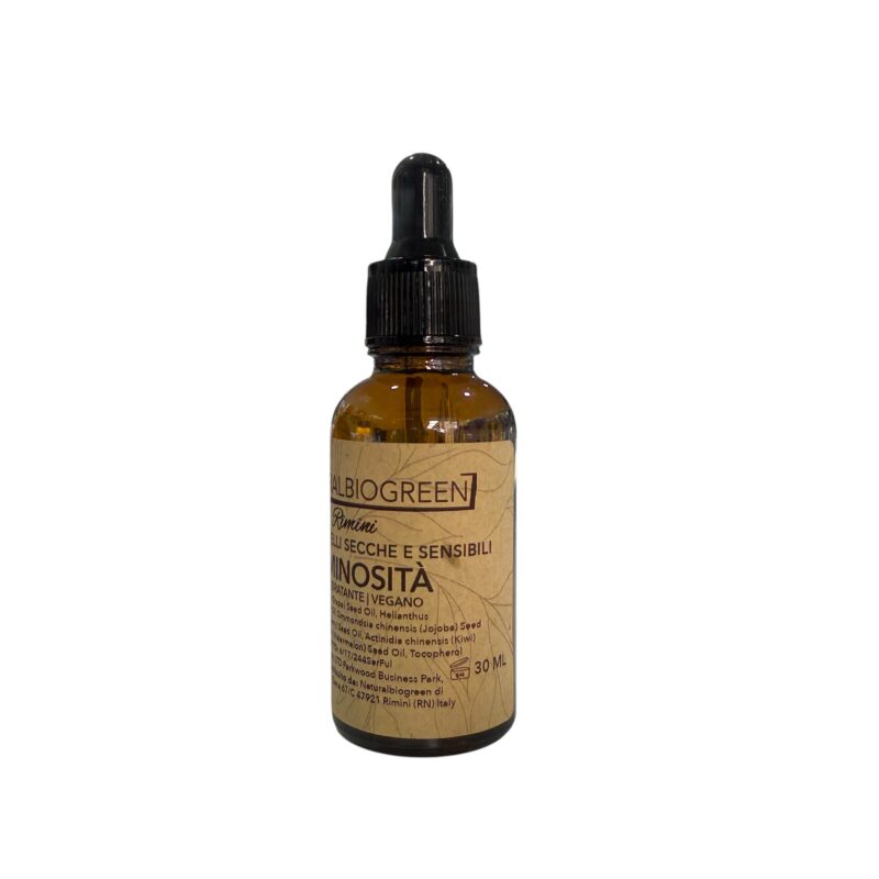Naturalbiogreen Siero Viso LUMINOSITÀ per pelli Secche e Sensibili Vegan 30 ml